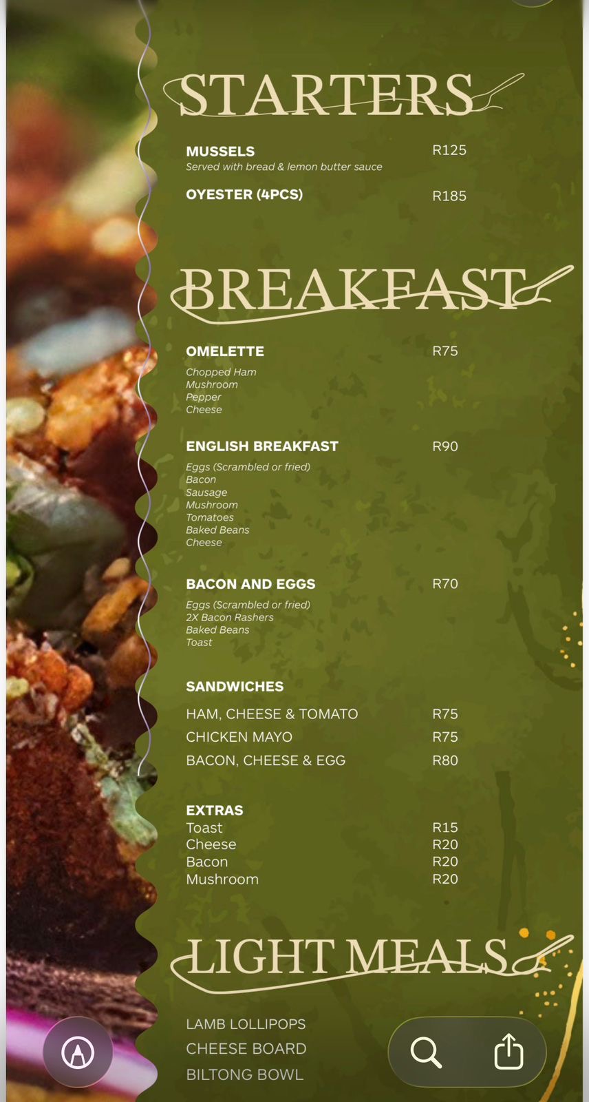 Starters Breakfast Light Meals 2026